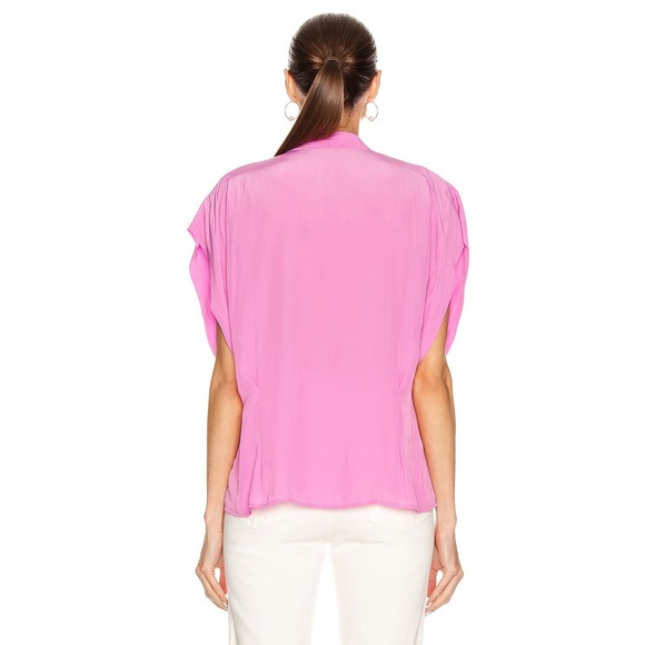 Smythe Yoda Blouse Baby Light Pink Double Breasted Medium‎ Barbiecore Romantic - Picture 3 of 15